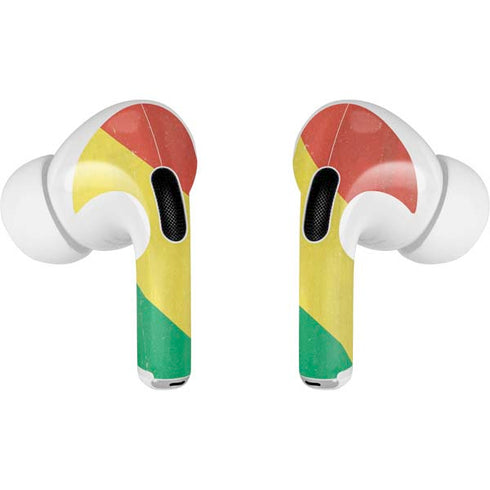 Republic of the Congo Flag Distressed Apple AirPods Pro Skin
